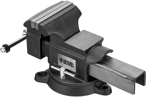 Тиски слесарные 150мм поворотные с наковальней DENZEL BVH-150 18685
