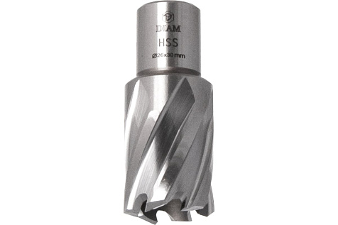 Сверло корончатое по металлу 26х30мм HSS WELDON 19 DIAM Extra Line 320296