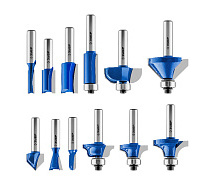 Набор фрез профильных по дереву 12шт ЗУБР Профи