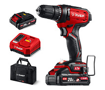 Дрель-шуруповерт аккумуляторная LMS ЗУБР ДШ-40-22 2х2Ah