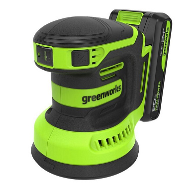 Шлифмашина эксцентриковая аккумуляторная GREENWORKS OS325 1х2Ah 3100907CUA