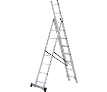 Лестница-стремянка 3-секционная алюминиевая Новая Высота NV1230 3х8