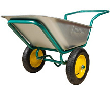 Тачка строительная 2-х колесная пневмо колеса LINSTOR 43.110.260 LUX