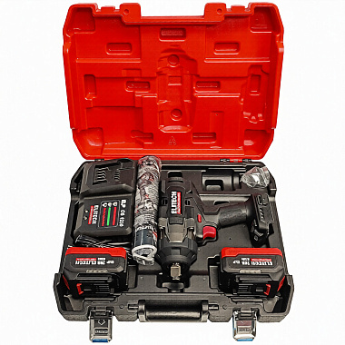 Гайковерт ударный аккумуляторный ELITECH HD CW 2016BL 2х4Ah