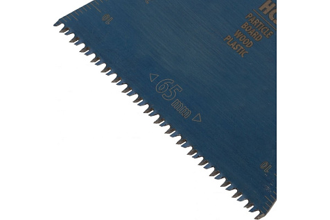 Насадка для МФИ режущая прямая по дереву,ламинату 65х1,8мм HCS DENZEL 782313