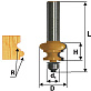 Фреза кромочная фигурная ф25.4х16мм r3.2 хв.12мм ЭНКОР