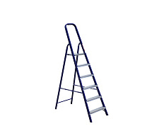 Стремянка стальная 6 ступеней профиль 40х20мм АЛЮМЕТ M8406