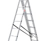 Лестница-стремянка 3-секционная алюминиевая Новая Высота Стандарт NV1230 3х8