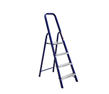 Стремянка стальная 4 ступени профиль 40х20мм АЛЮМЕТ M8404