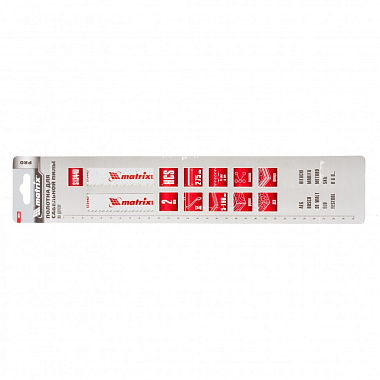 Полотна для сабельной пилы по дереву 275/4,3мм HCS S1344D 2шт MATRIX 782011