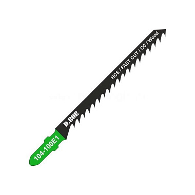 Пилки по дереву для лобзика 75/100х4мм HCS T244D 5шт D.BOR D-104-100E1-05