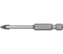 Сверло по стеклу и керамике 5мм HEX 1/4" ЗУБР 29840-05