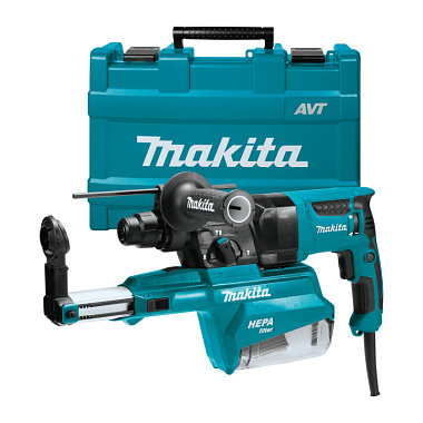 Перфоратор электрический MAKITA HR 2653 с пылеотводом SDS plus 