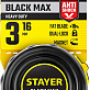 Рулетка 3м х 16мм обрезиненный корпус STAYER BlackMax 3410-03_z02