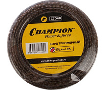 Леска триммерная (квадрат витой) 2,4мм х 87м Magic CHAMPION C7040