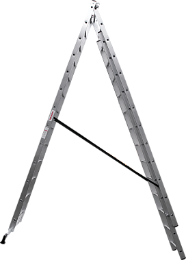 Лестница-стремянка 3-секционная алюминиевая Новая Высота Стандарт NV1230 3х13