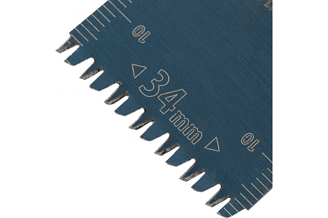 Насадка для МФИ режущая пазовая прямая по дереву,ламинату 34х2,5мм HCS DENZEL 782315
