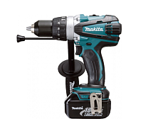 Дрель-шуруповерт ударная аккумуляторная MAKITA DHP 458RFE 2х3Ah