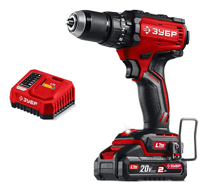 Дрель-шуруповерт ударная аккумуляторная LMS ЗУБР ДБУ-65-21 1х2Ah