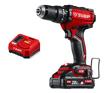 Дрель-шуруповерт ударная аккумуляторная LMS ЗУБР ДБУ-65-21 1х2Ah