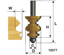 Фреза кромочная фигурная ф38.1х38мм хв.12мм ЭНКОР