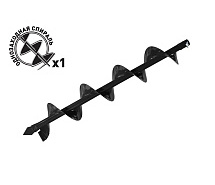 Бур почвенный 125x800мм CARVER 01.003.00033