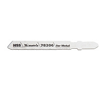 Полотна для электролобзика по металлу 76мм T118G HSS 3шт MATRIX 78206