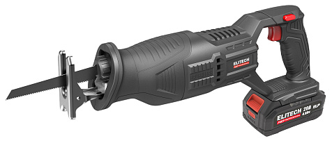 Пила сабельная аккумуляторная ELITECH HD SSC 2028BL 1х4Ah