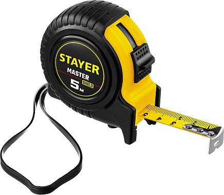 Рулетка 5м х 19мм обрезиненная STAYER Master 34025-05_z01