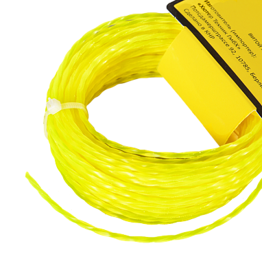 Леска триммерная 2,0мм х 15м квадрат витой HUTER TS2015