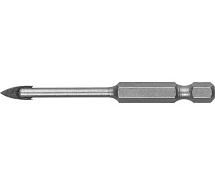 Сверло по стеклу и керамике 3мм HEX 1/4" ЗУБР 29840-03