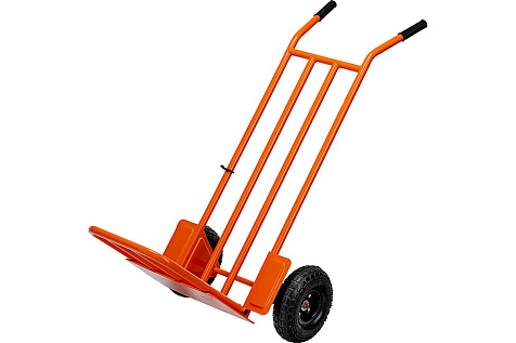 Тележка ручная 250кг откидная платформа 2-колесная пневматические колеса СИБРТЕХ 69302