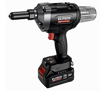 Заклепочник аккумуляторный ELITECH HD CRG 2063BL 1х4Ah