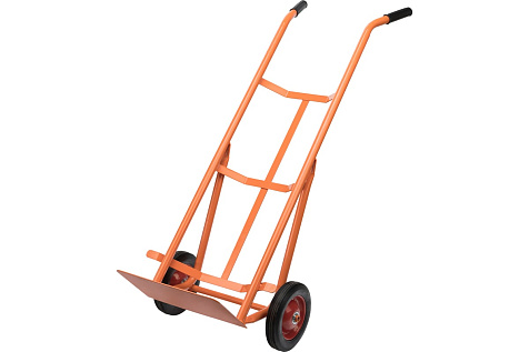 Тележка ручная 130кг 2-колесная литые колеса платформа 350х200 СИБРТЕХ 689493