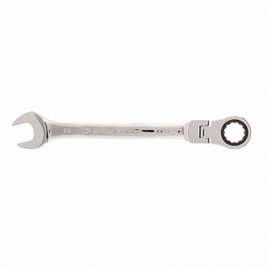 Ключ комбинированный трещоточный с шарниром 22мм MATRIX 14844