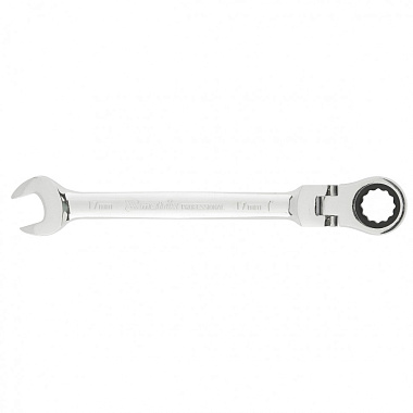 Ключ комбинированный трещоточный с шарниром 17мм MATRIX 14869
