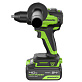 Дрель-шуруповерт аккумуляторная GREENWORKS GD24DD90 2х4Ah 3707507CUD