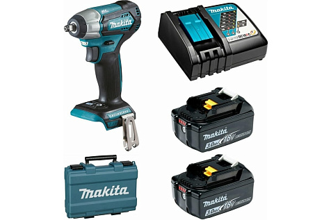 Гайковерт ударный аккумуляторный MAKITA DTW 180RFE 2х3Ah