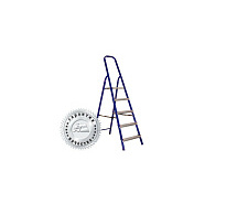 Стремянка стальная 5 ступеней профиль 30х20мм АЛЮМЕТ ML8305