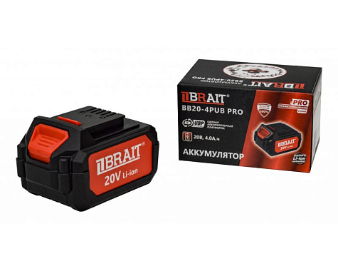 Аккумулятор 20V 4Ah Li-ion BRAIT BB20-4PUB PRO