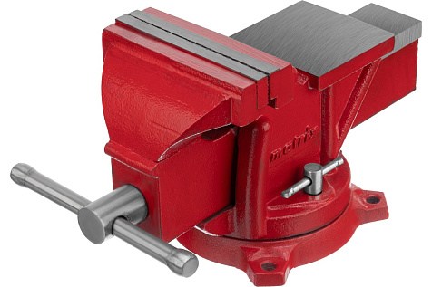 Тиски слесарные 125мм поворотные с наковальней MATRIX 18601