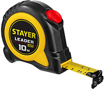 Рулетка 10м х 25мм с автостопом STAYER Leader 3402-10-25