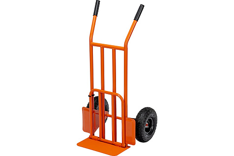 Тележка ручная 150кг откидная платформа 2-колесная пневматические колеса СИБРТЕХ 69301