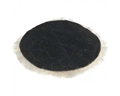 Насадка полировальная натуральная шерсть под липучку 180мм MATRIX 75954