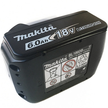 Аккумулятор 18V 6Ah Li-ion (блистер) MAKITA BL 1860B 632F69-8