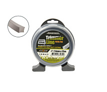 Леска триммерная (квадратная) 2,4мм 25м Ultra-pro Alulon REZER 03.007.00004