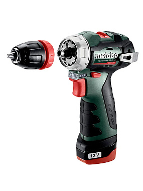 Дрель-шуруповерт аккумуляторная бесщеточная METABO PowerMaxx BS BL Q 2х2Аh