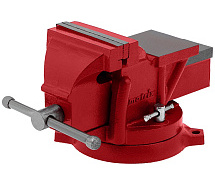Тиски слесарные 100мм поворотные с наковальней MATRIX 18600