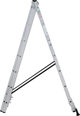 Лестница-стремянка 3-секционная алюминиевая Новая Высота Стандарт NV1230 3х7