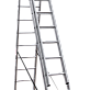 Лестница-стремянка 3-секционная алюминиевая Новая Высота NV1230 3х14